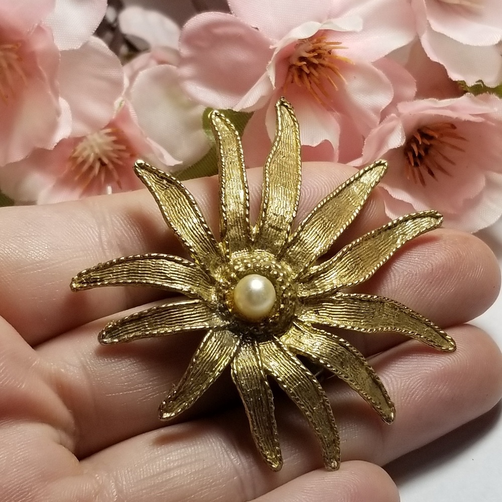 Beautiful A.J.C Vtg Sunburst Booch
